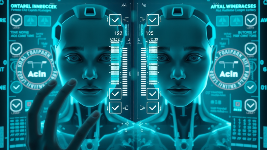 Comparative digital interface showing multiple AI model outputs side by side for validation