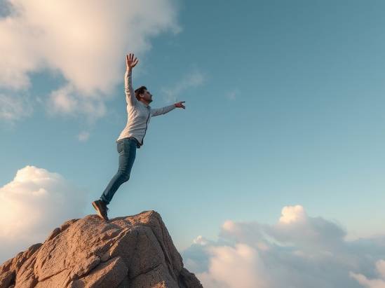 Overcoming overwhelm to achieve success, illustrating a journey of triumph.