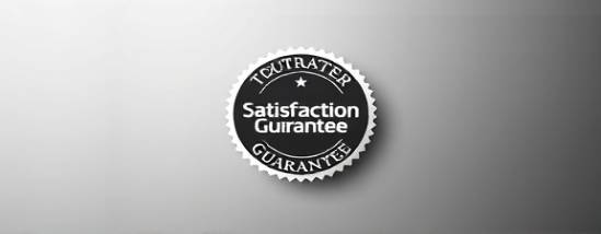 minimalist Satisfaction Guarantee symbol, trustworthy, centrally positioned, photorealistic, set on a gradient background, highly detailed, subtle shimmer, clean lines, black and white, soft focus lighting, shot with a 35mm lens.