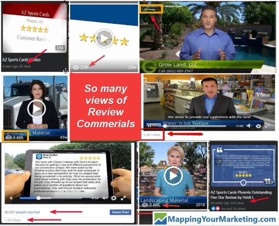 so many views of review commercials