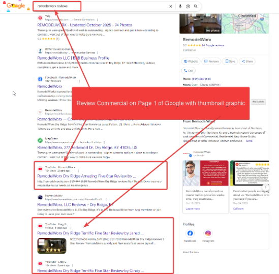 review commercial 450 views in just one day
