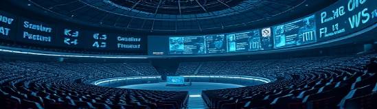 dynamic AI models showcase, engaged, coding algorithms, photorealistic, futuristic amphitheater with algorithm projections, highly detailed, flowing code lines, 35mm lens, neutral white balance, ambient overhead light, shot with a portrait lens.