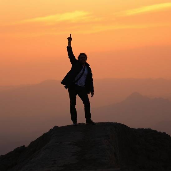 Achieving success through dedication and hard work.